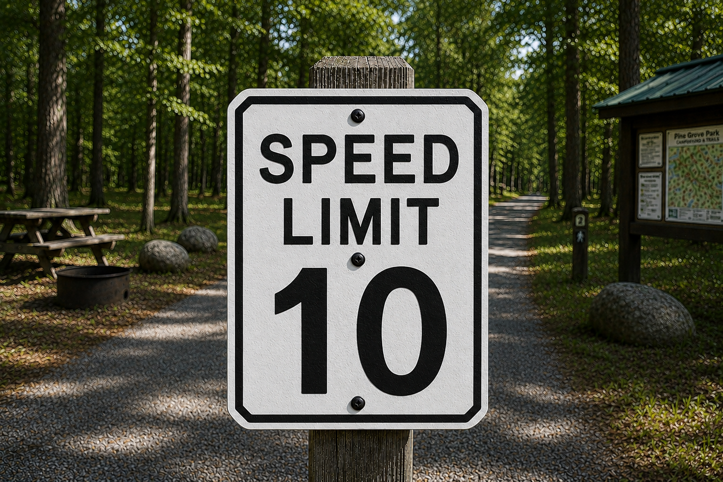 10 MPH Speed Limit Sign