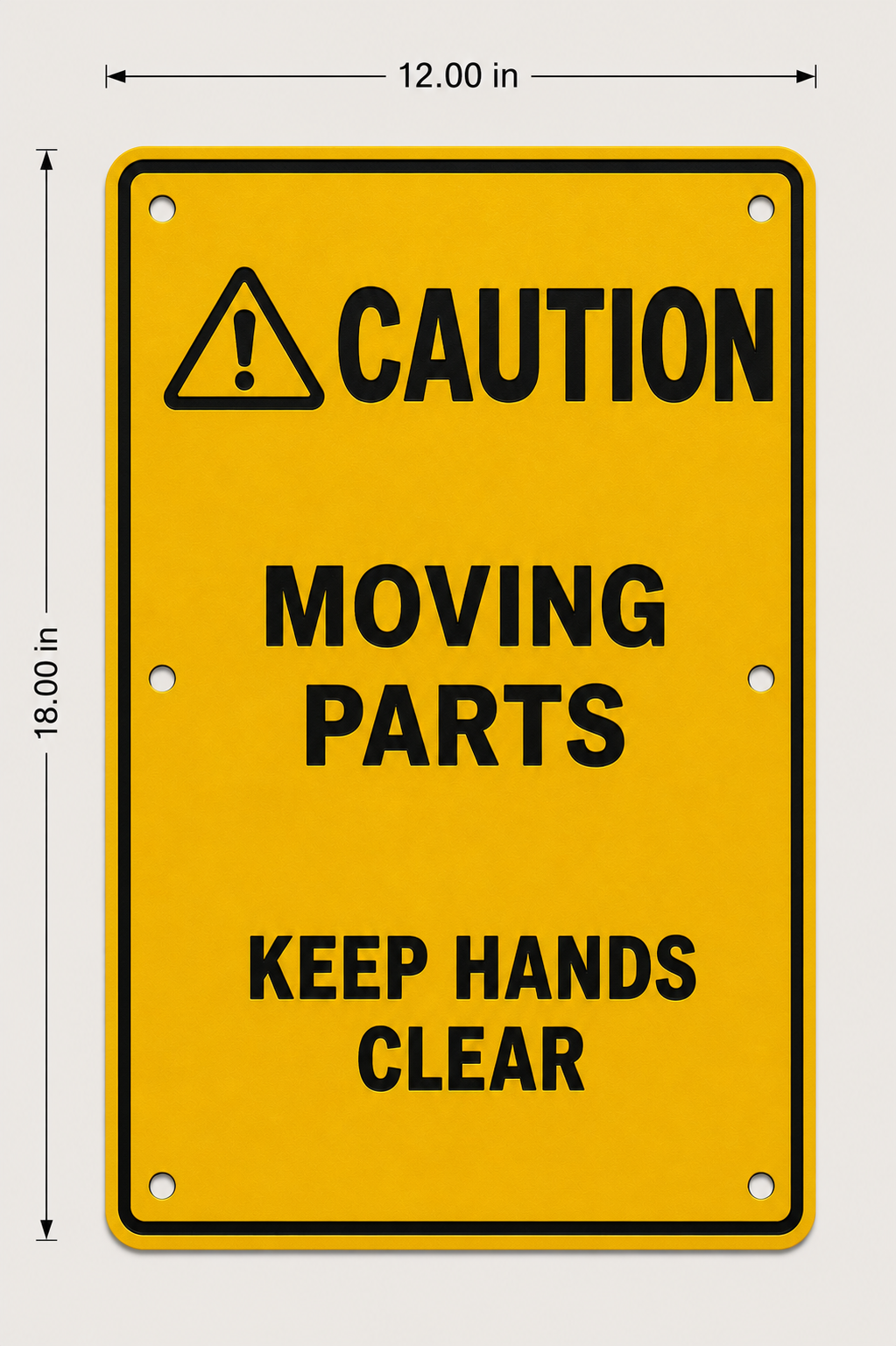 Custom Engraved ANSI Caution Signs