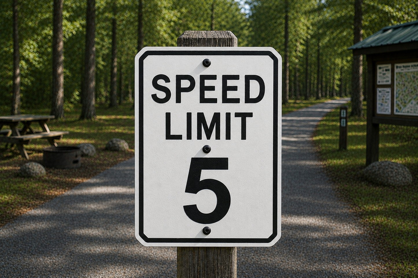 5 MPH Speed Limit Sign