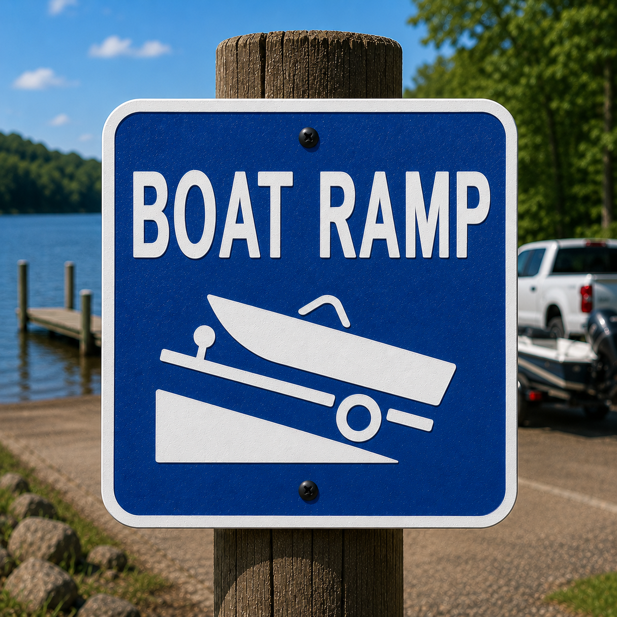 Boat Ramp Sign 10 x 10
