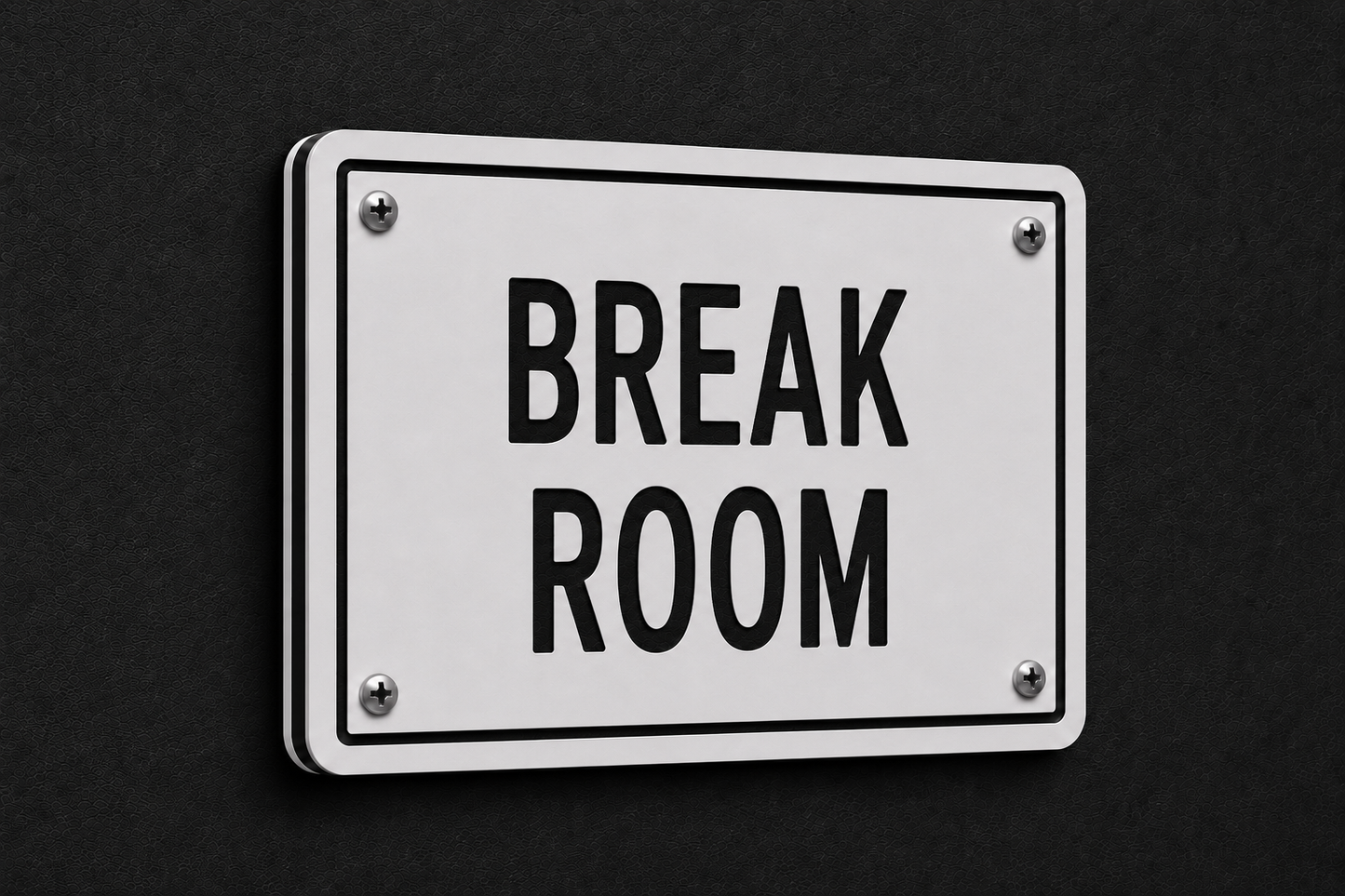 Break Room Sign, 8 x 10