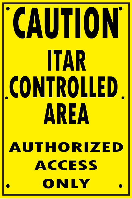 ITAR CONTROLLED AREA