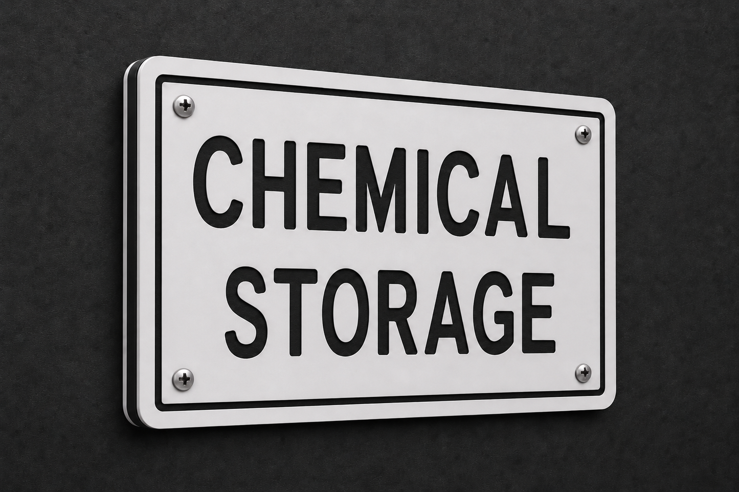 Chemical Storage Sign, 6 x 8
