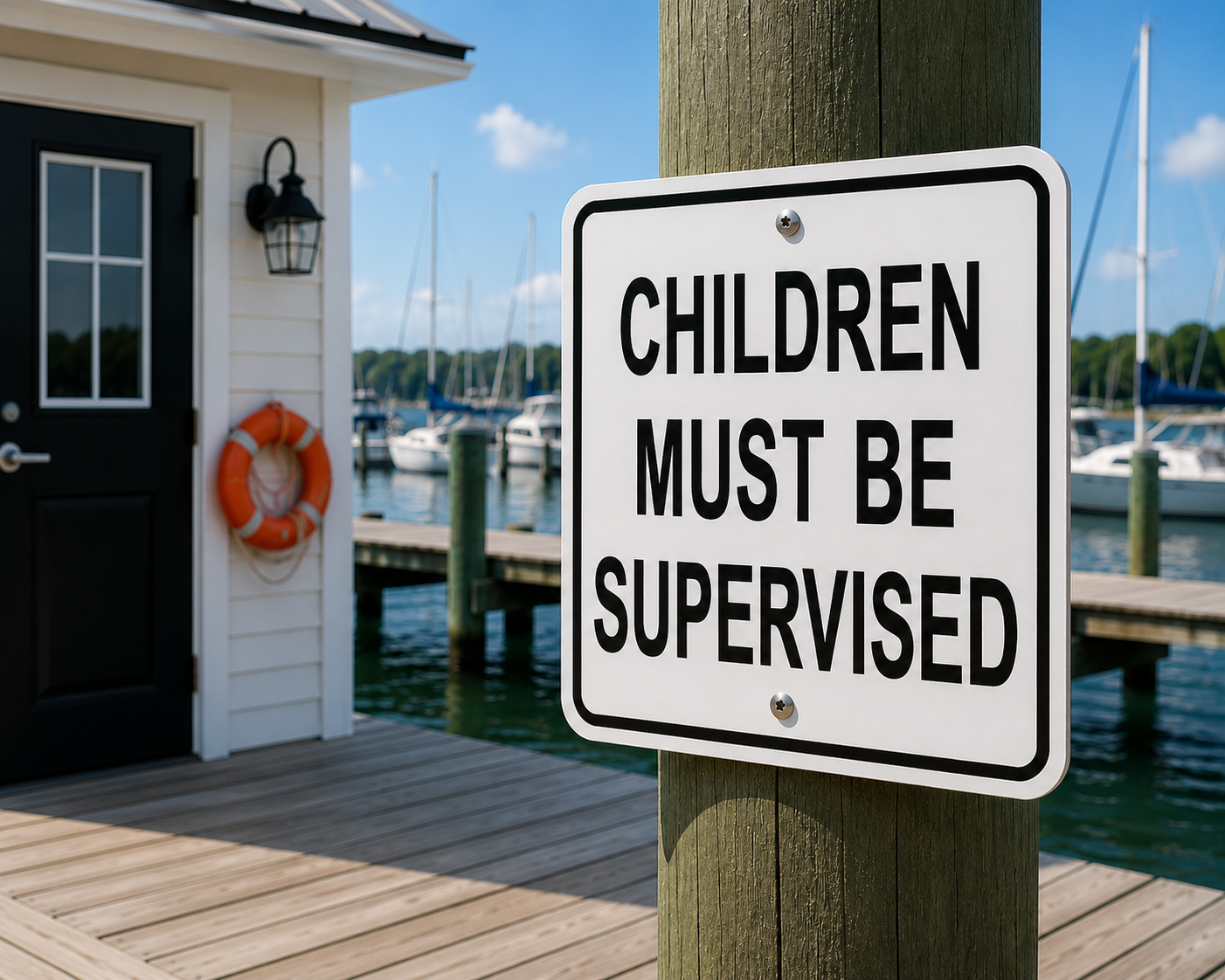 Children Must Be Supervised Sign 10 x 10