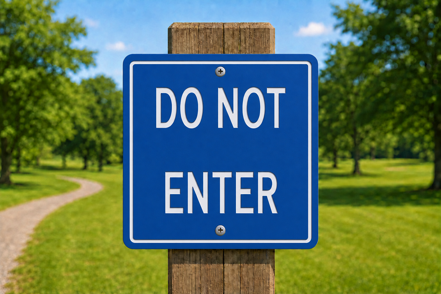 Do Not Enter, 10 x 10