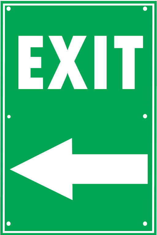 EXIT LEFT ARROW