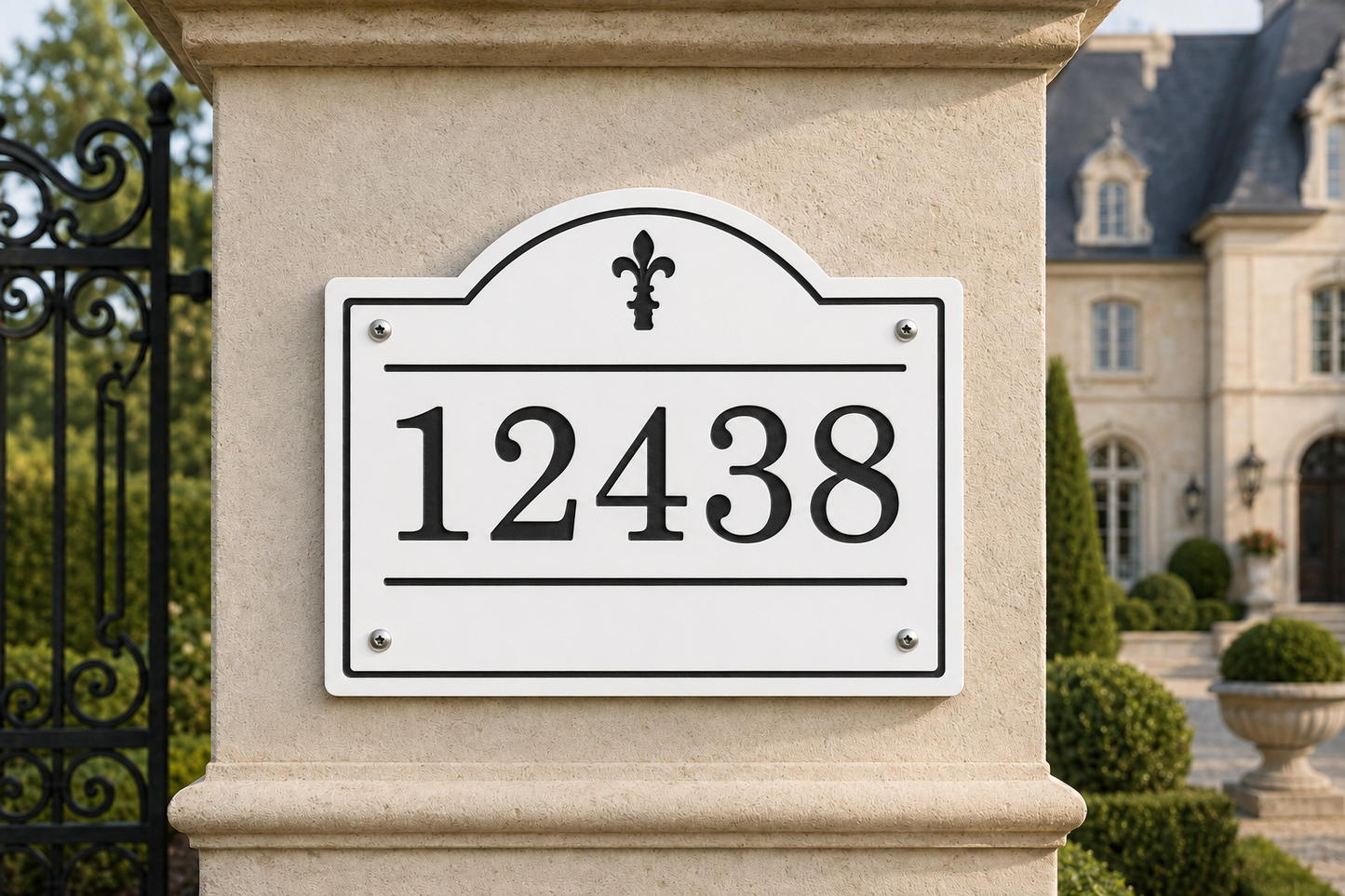 French Numerical Address Plaque