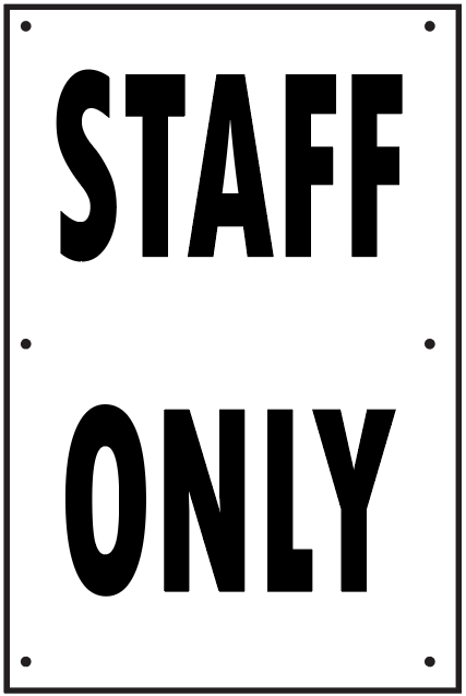 STAFF ONLY