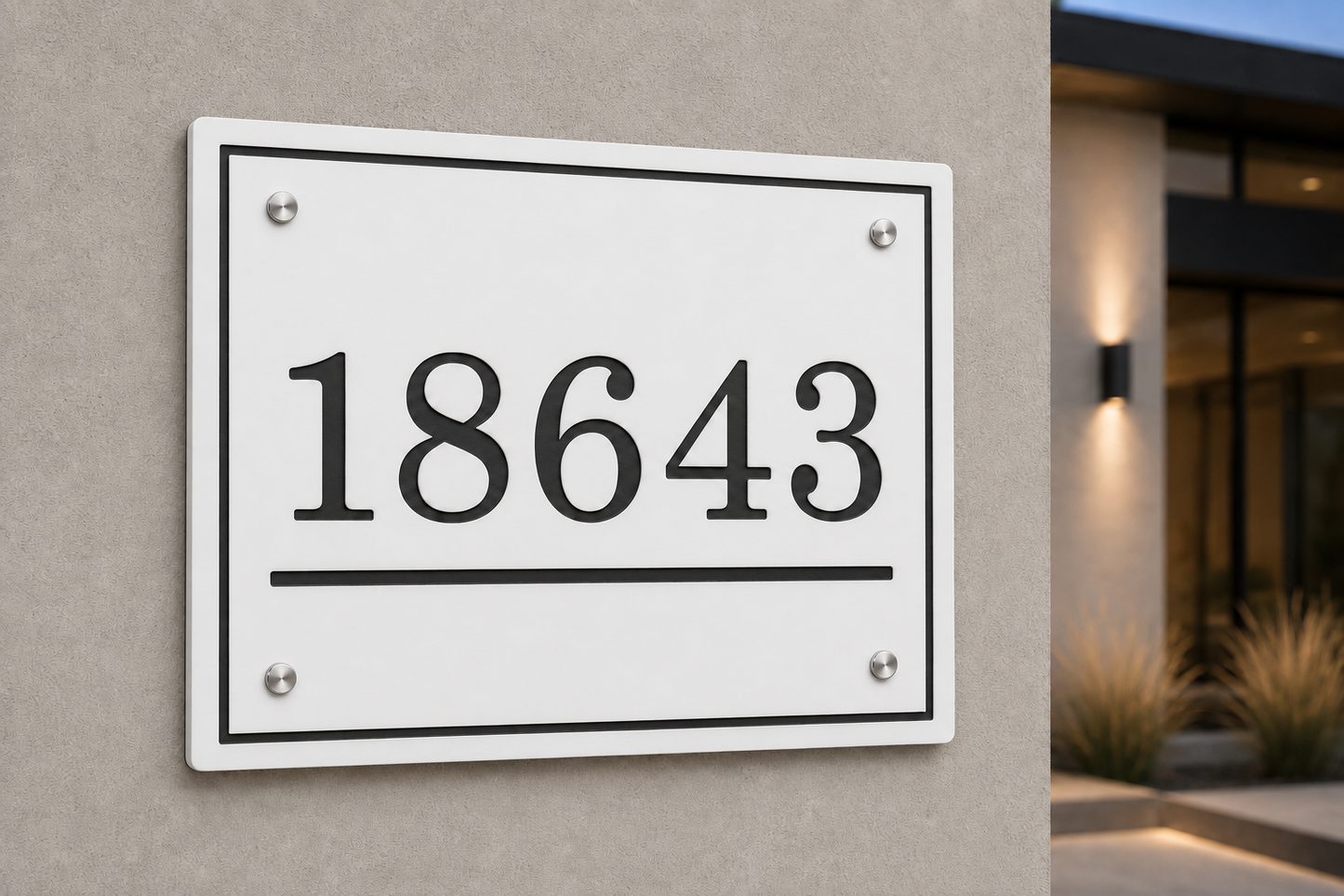Horizon Numerical Address Plaque