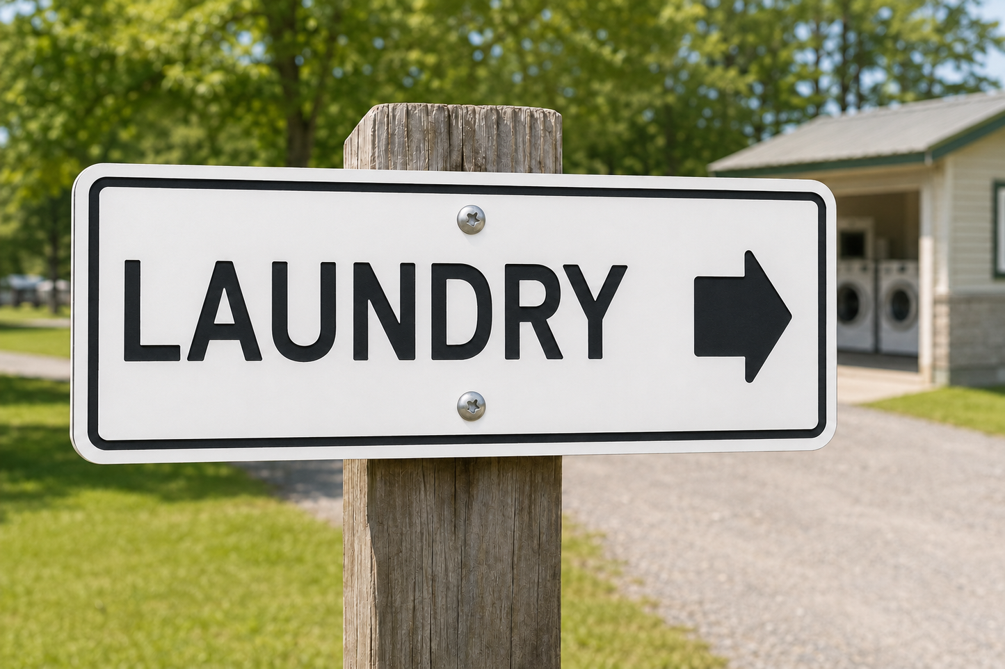 Laundry Directional, 5 x 16
