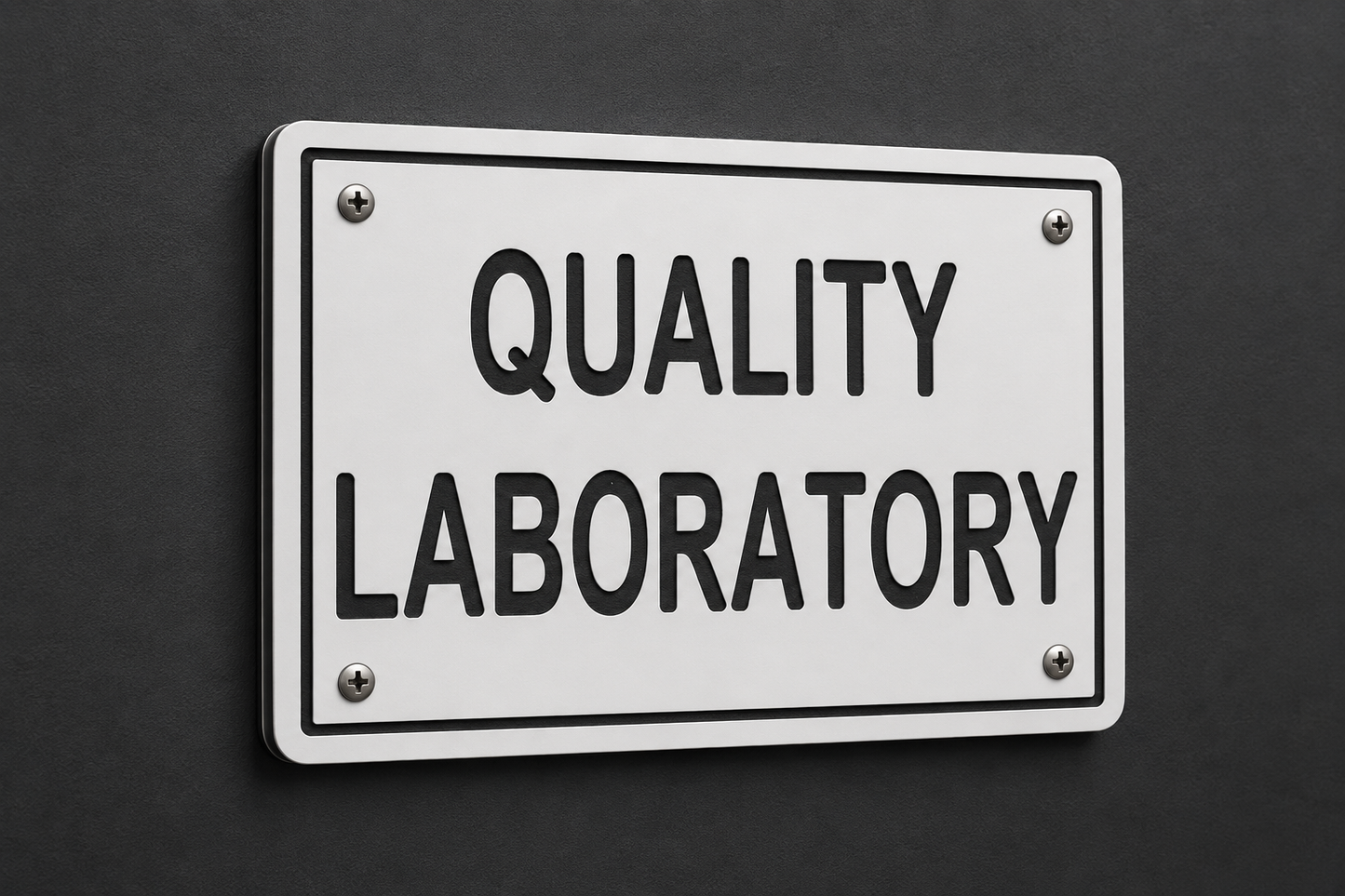 Quality Laboratory, 6 X 8