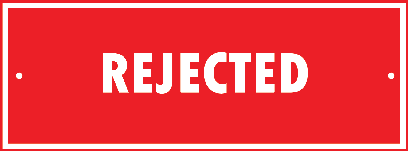 REJECTED TAG