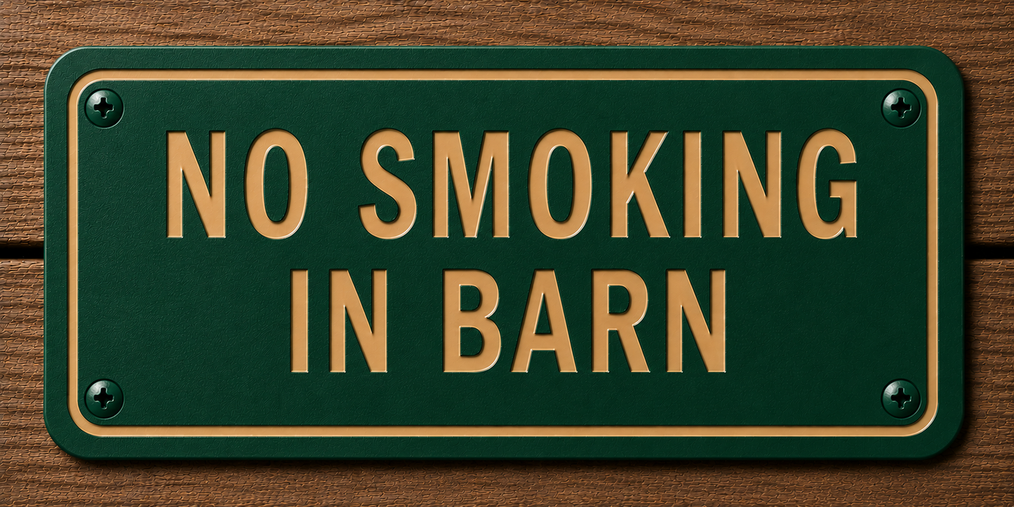 Custom Barn & Ranch Sign - 2 Line - 6 x 12
