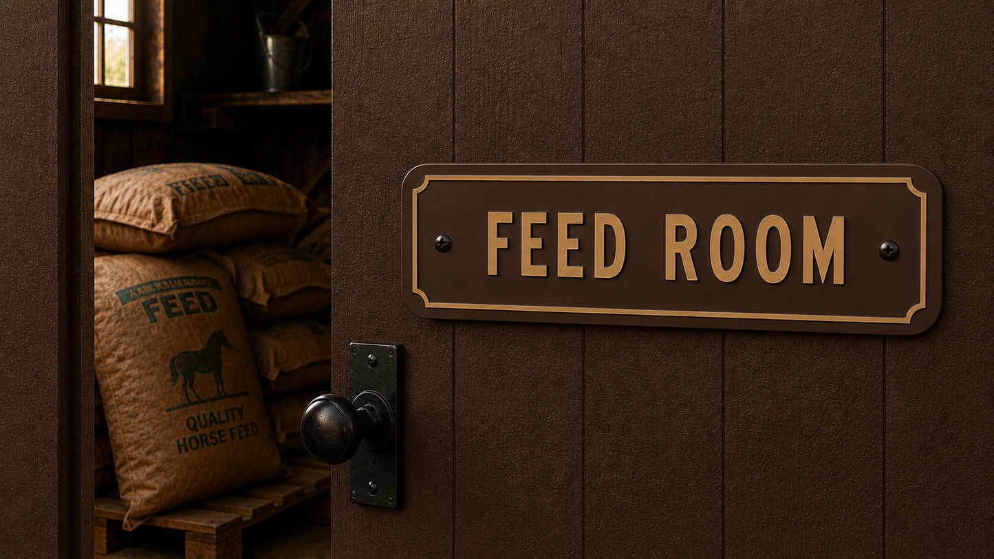 Custom Barn & Ranch Sign - 1 Line - 6 x 12