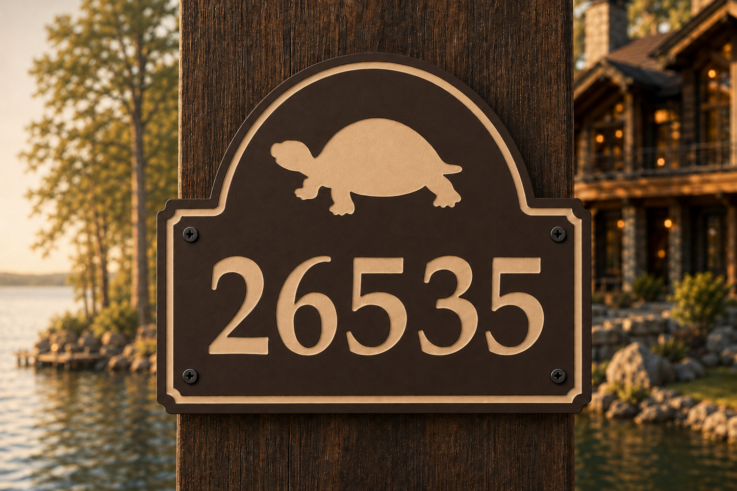 Turtle Numeric Address Sign