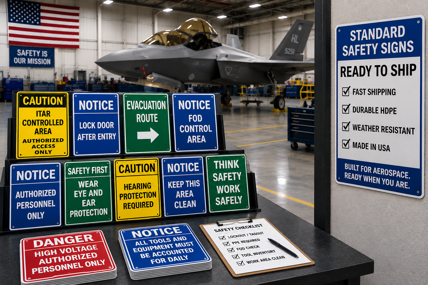 Aerospace - Ready to Ship Signs