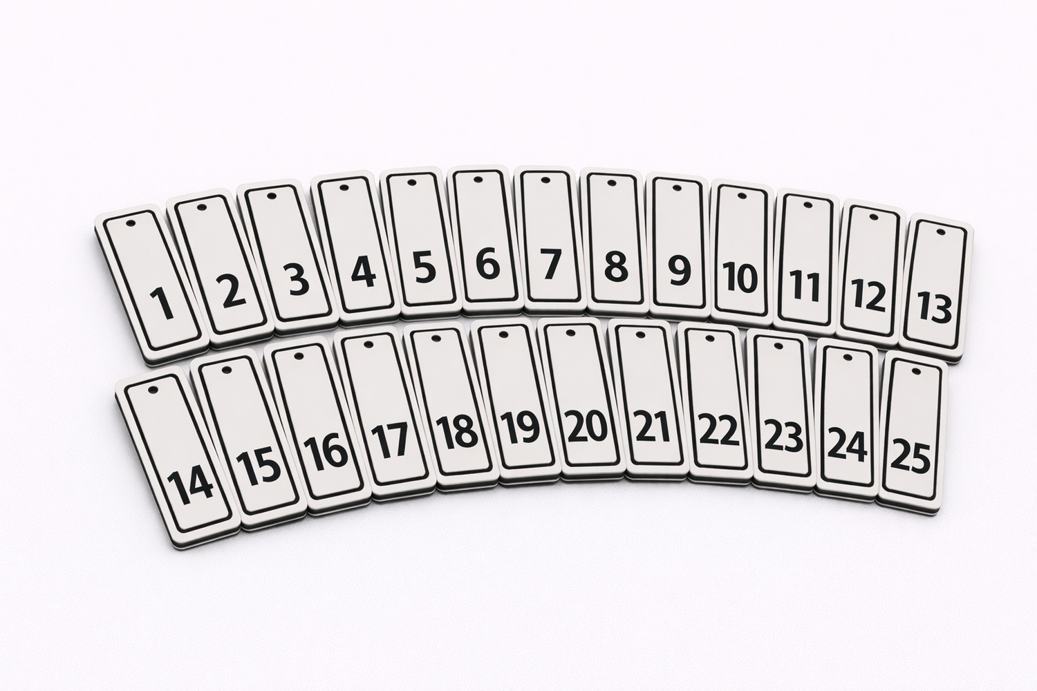 Numbered Key Tags