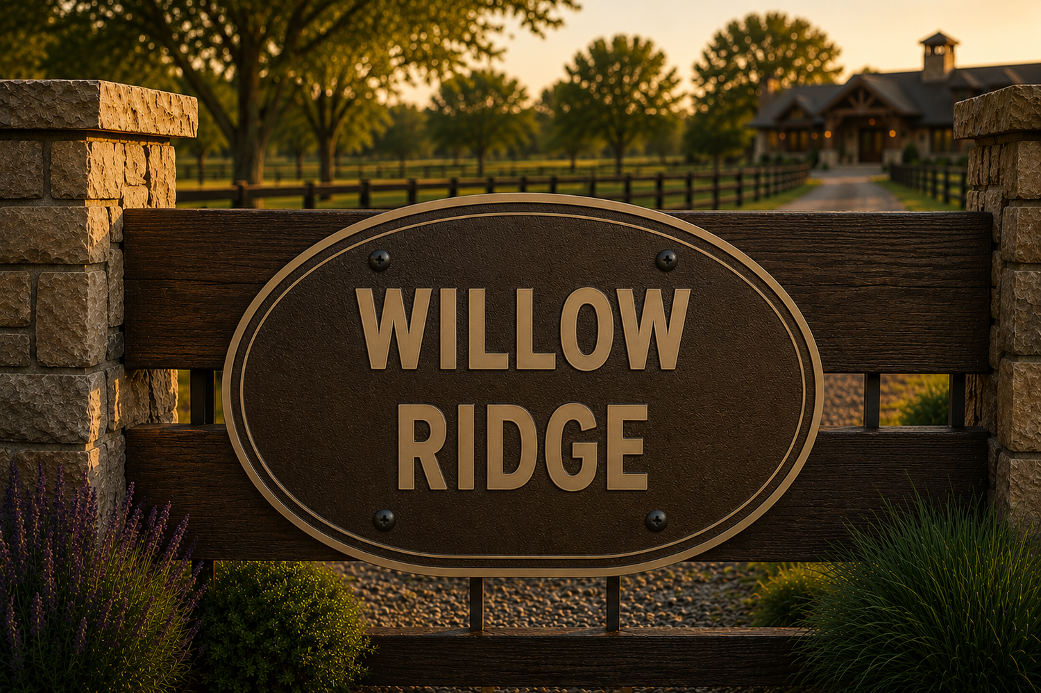 Custom Ranch & Estate Signage