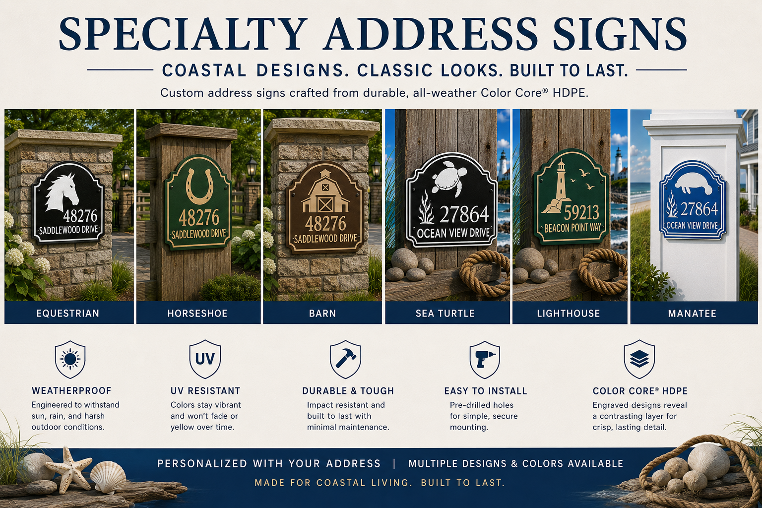 Specialty Address Signage – Nature Coast Safety