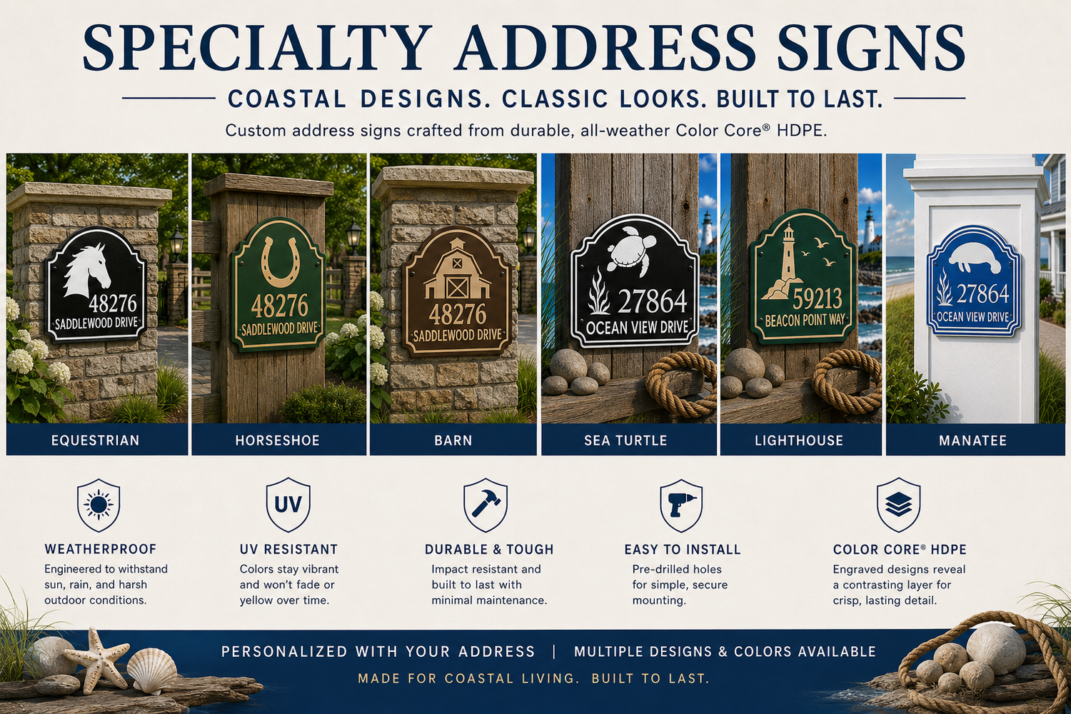 Specialty Address Signage