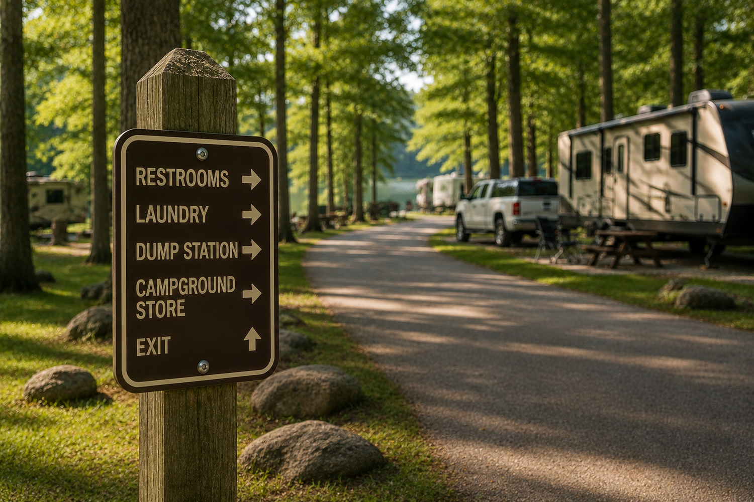 RV Park Amenities & Navigation