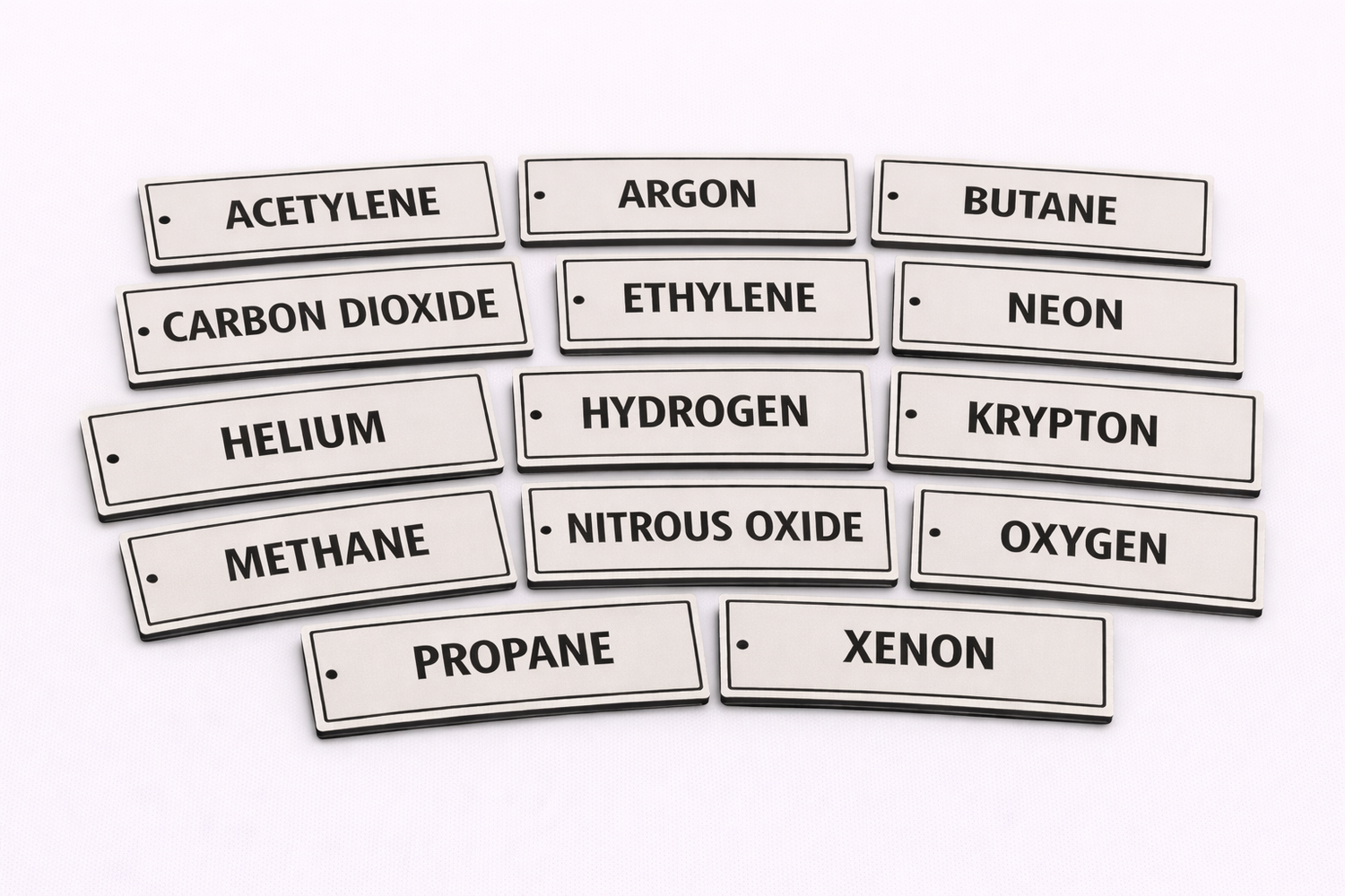 Gas Cylinder Identification Tags