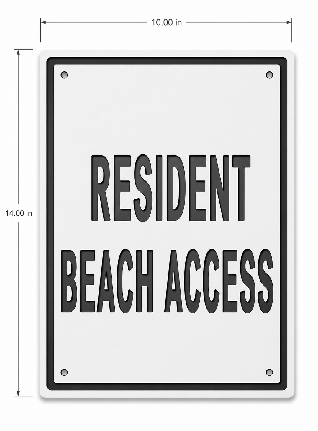 Custom Engraved HDPE General Signage