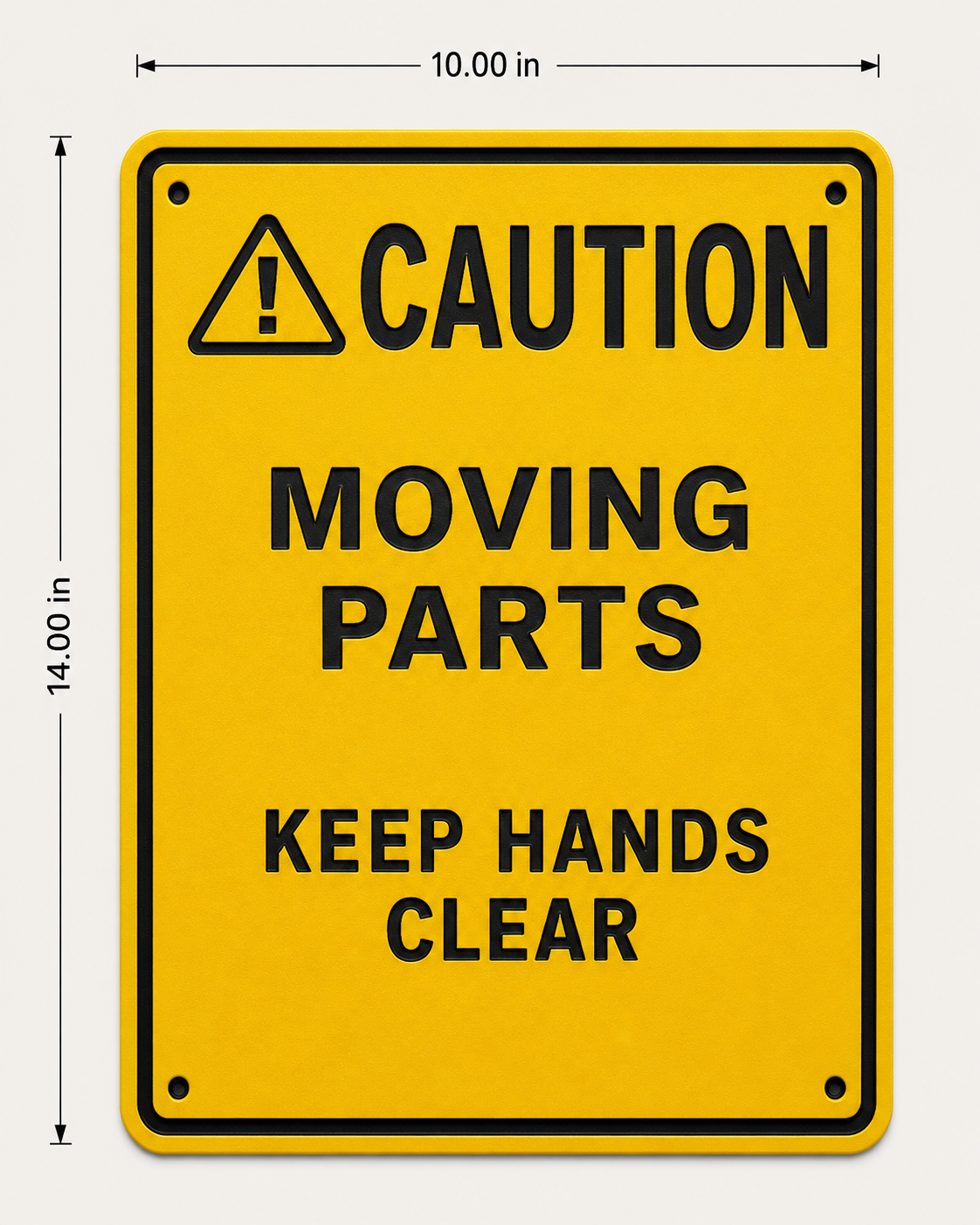 Custom Engraved ANSI Caution Signs