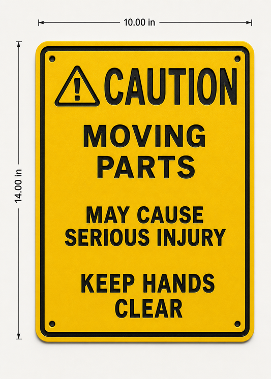 Custom Engraved ANSI Caution Signs