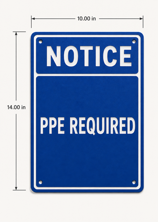 Custom Engraved ANSI Notice Signs