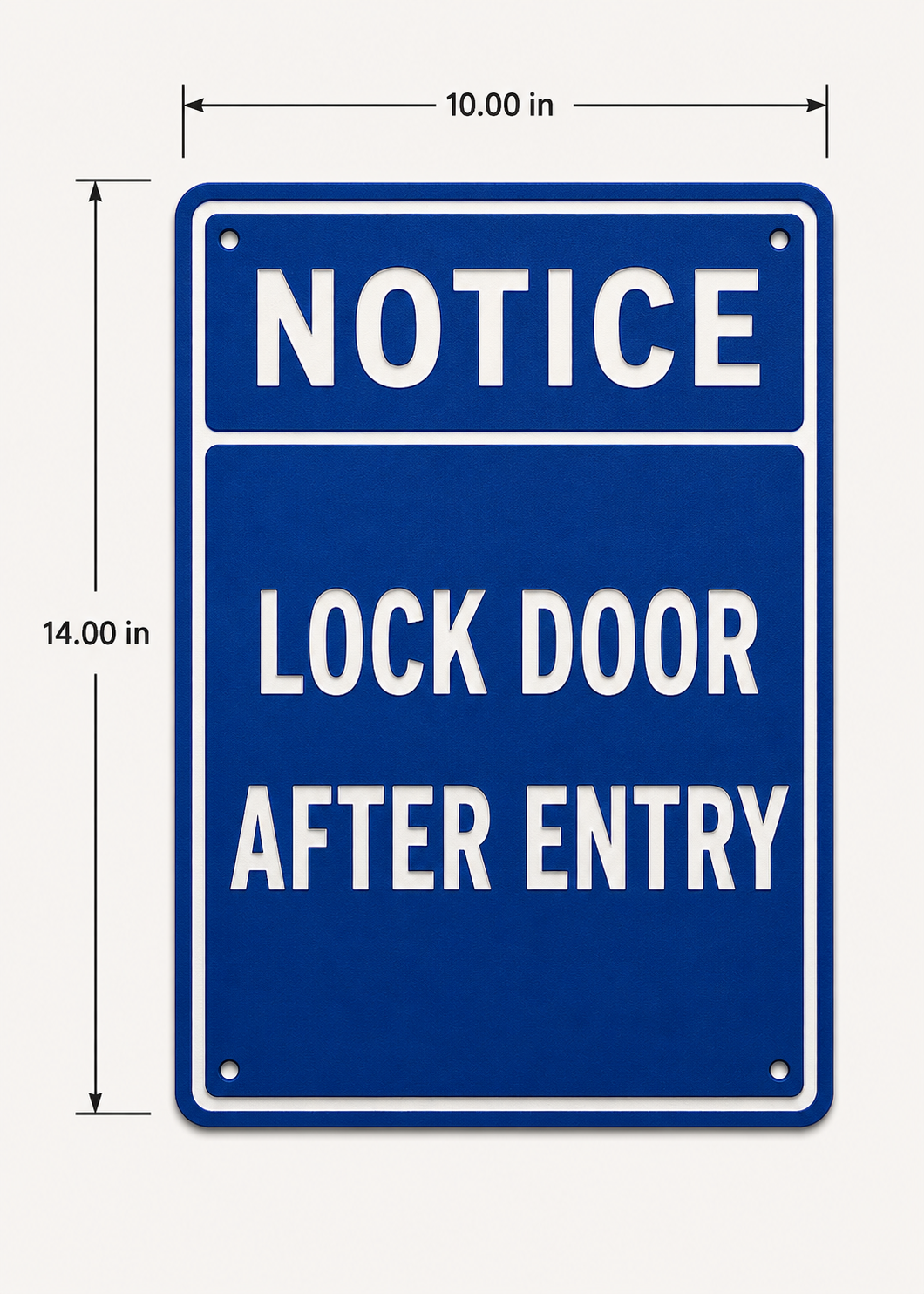 Custom Engraved ANSI Notice Signs