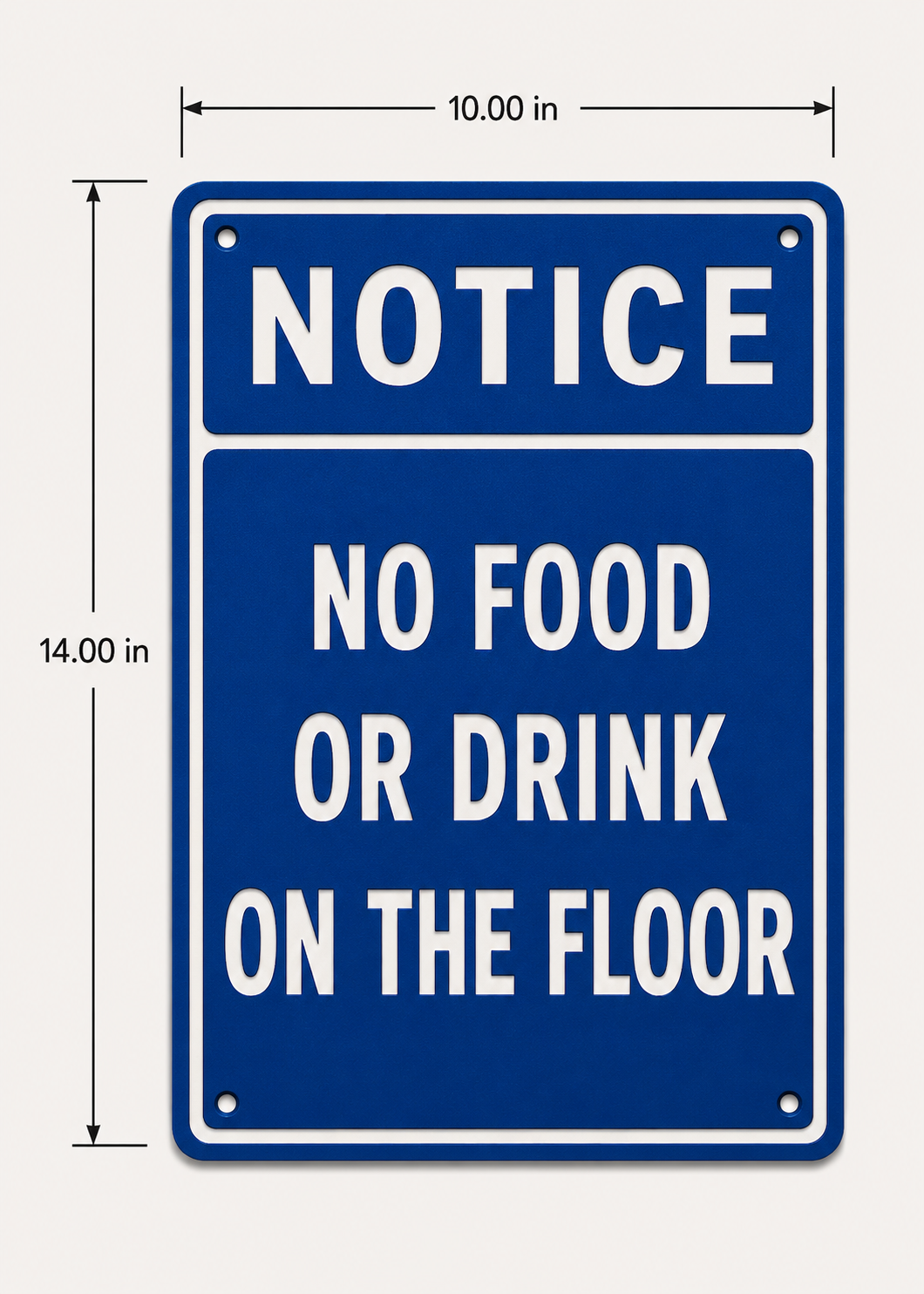 Custom Engraved ANSI Notice Signs