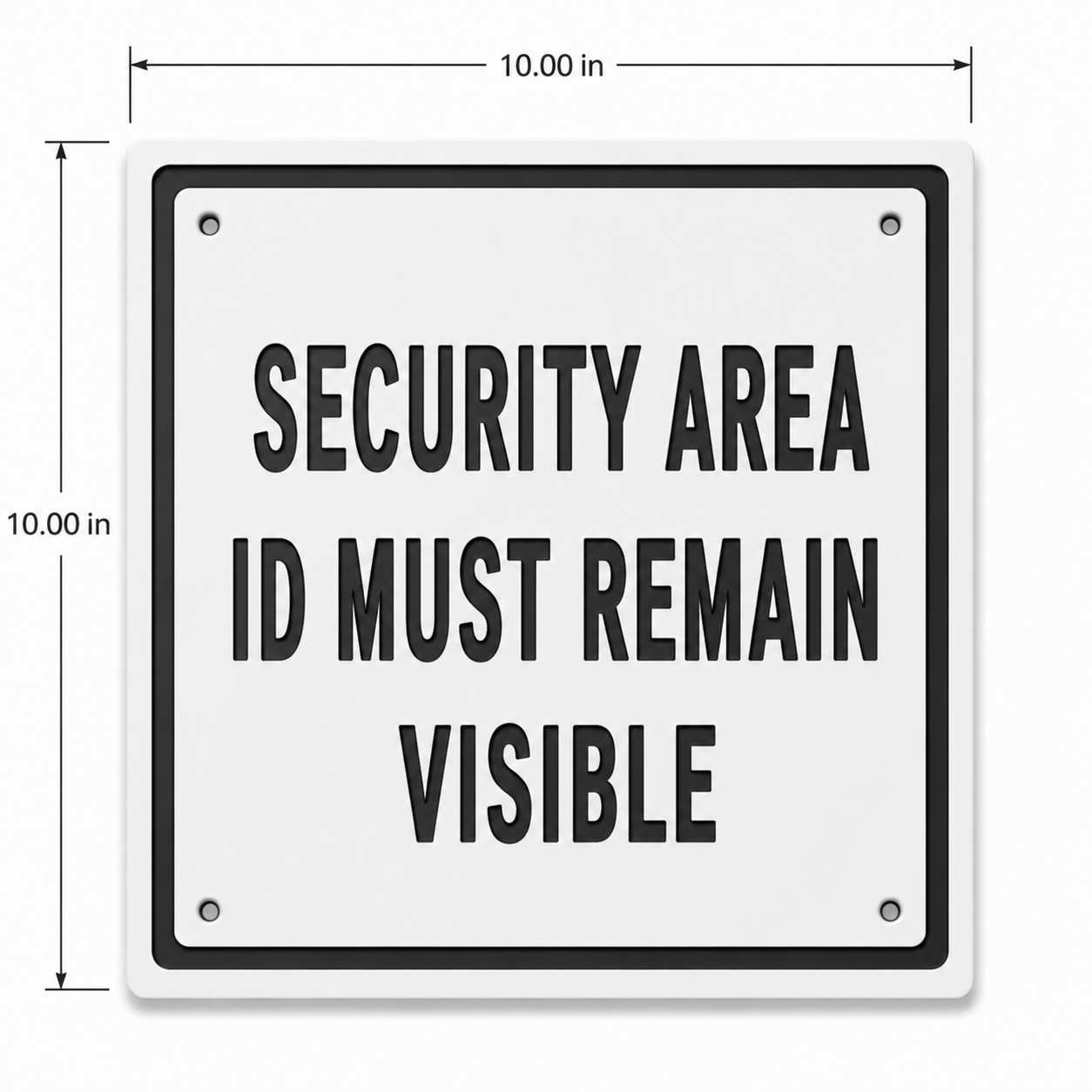 Custom Engraved HDPE General Signage