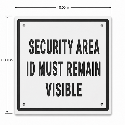 Custom Engraved HDPE General Signage