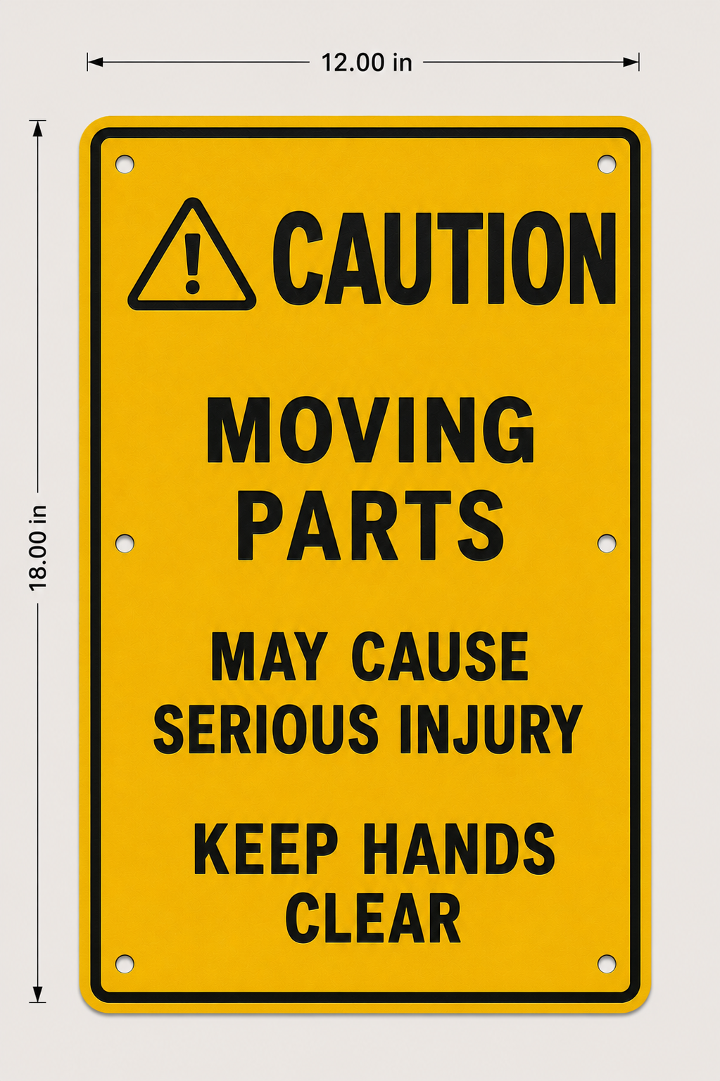 Custom Engraved ANSI Caution Signs