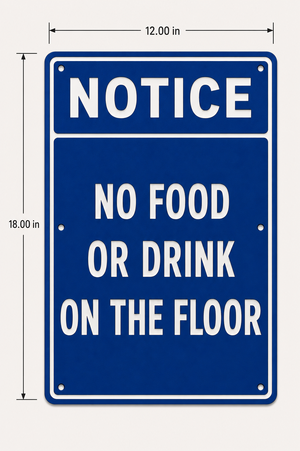Custom Engraved ANSI Notice Signs
