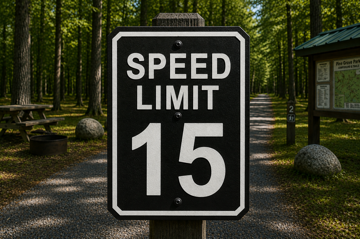 15 MPH Speed Limit Sign