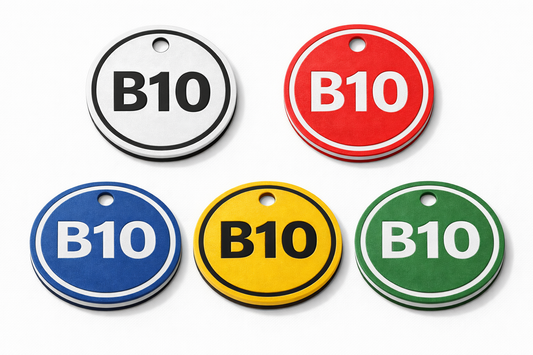 Custom Engraved 2.5" Round HDPE Tag - 1 Line