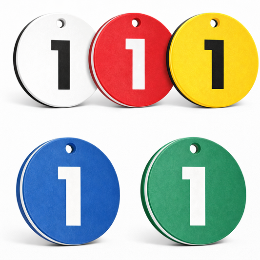 Custom Engraved 2" Round HDPE Tag - 1 Line
