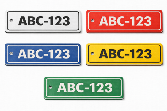 Custom Engraved 2" X 6" HDPE Tag - 1 Line