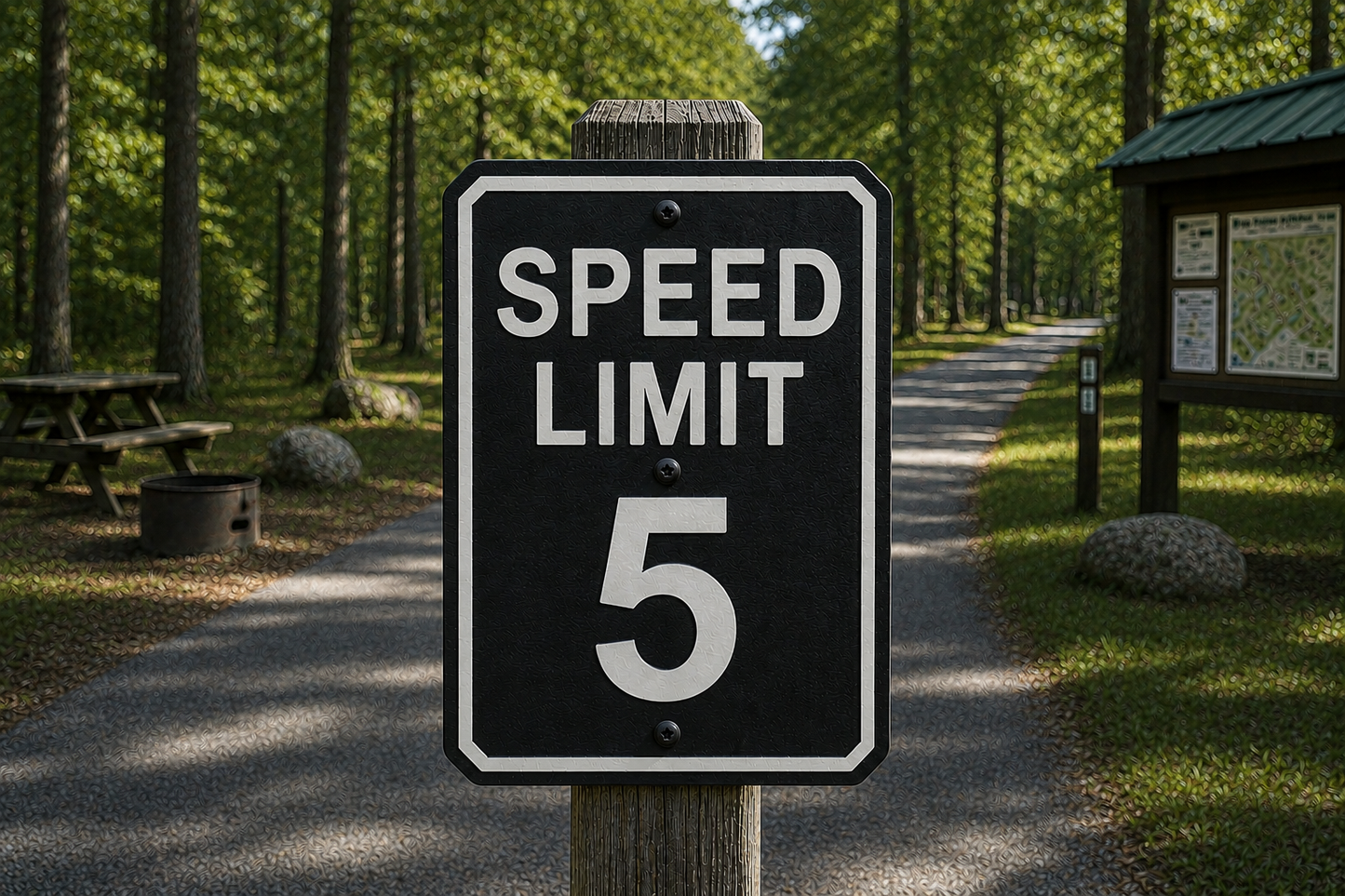 5 MPH Speed Limit Sign