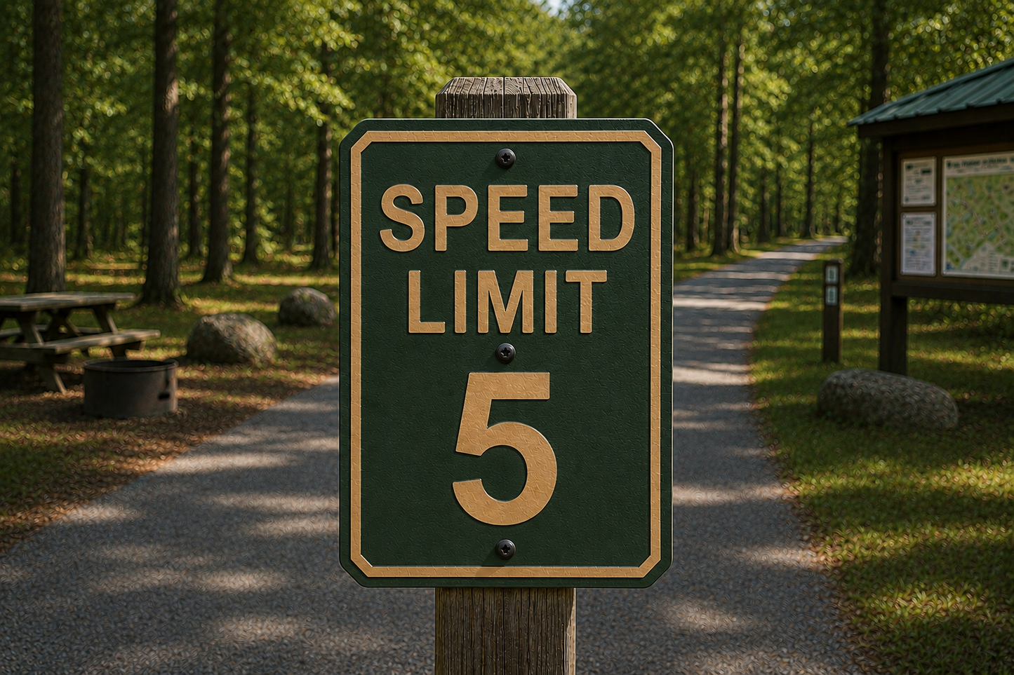 5 MPH Speed Limit Sign