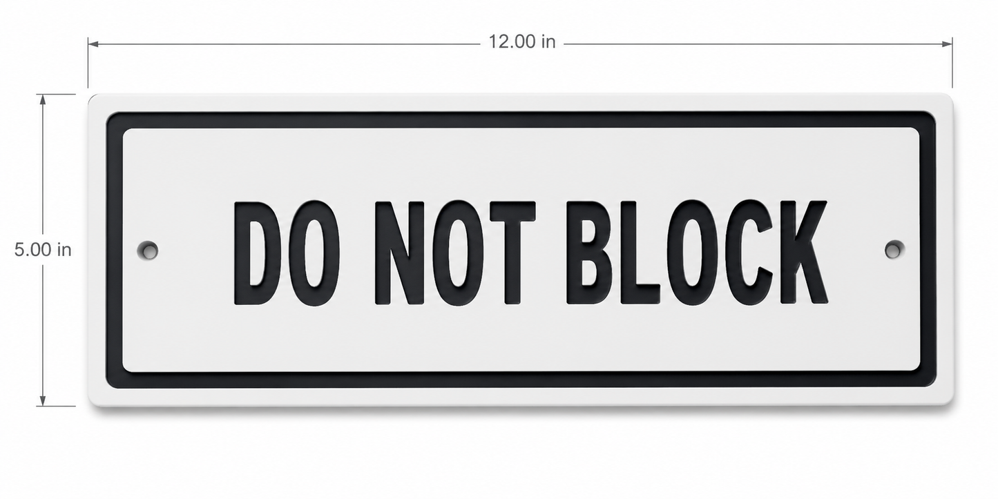 Custom Engraved HDPE General Signage