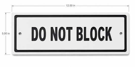 Custom Engraved HDPE General Signage