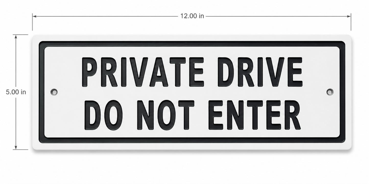 Custom Engraved HDPE General Signage