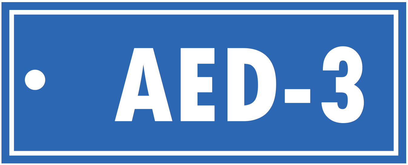 ALPHA-NUMERIC AED TAG