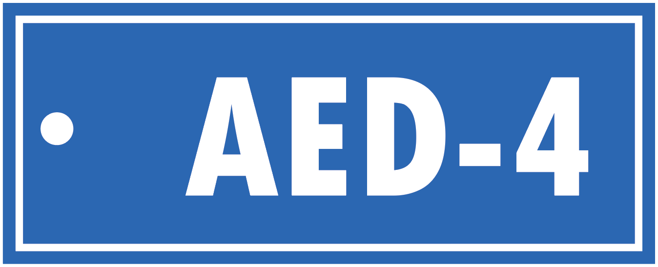 ALPHA-NUMERIC AED TAG