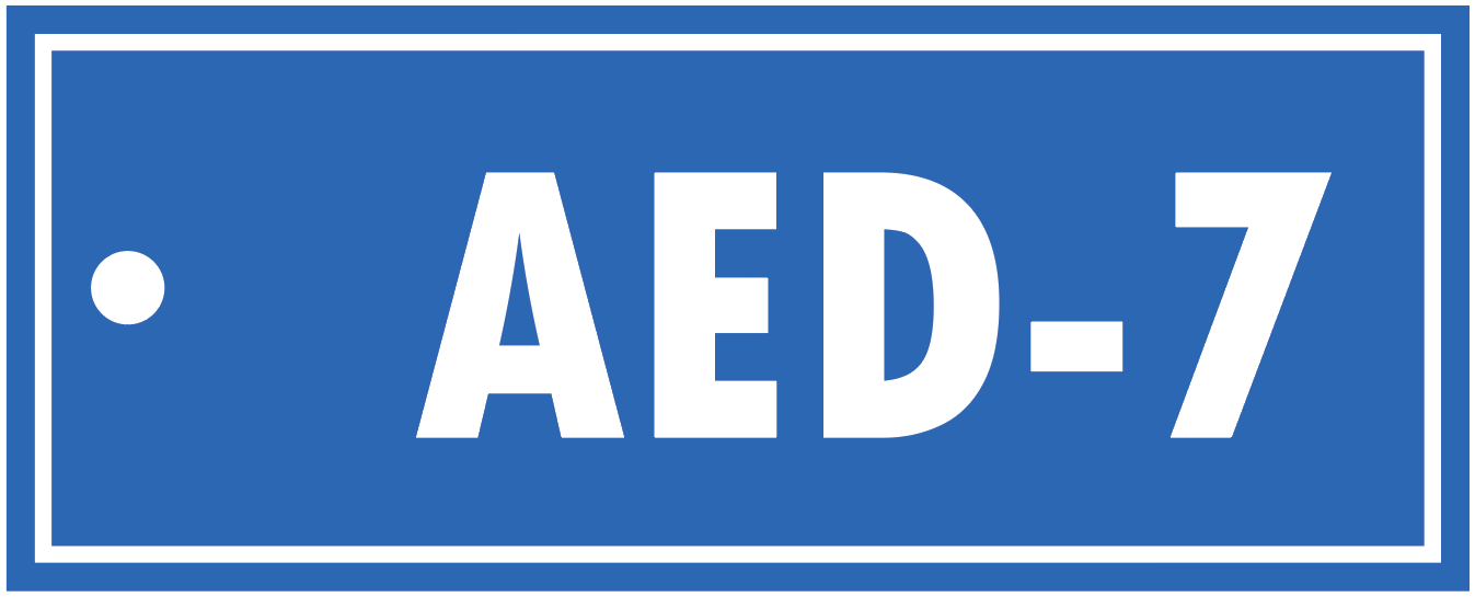 ALPHA-NUMERIC AED TAG