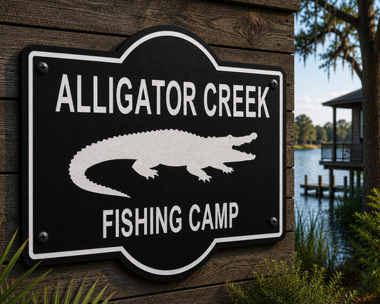 Customizable Alligator Sign
