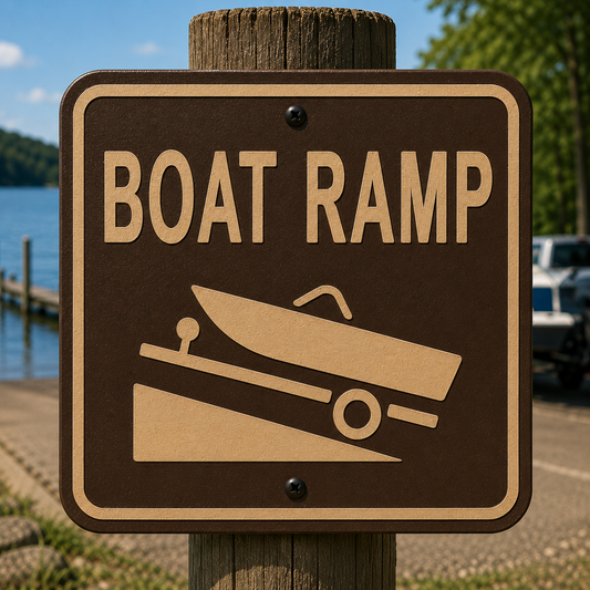 Boat Ramp Sign 10 x 10